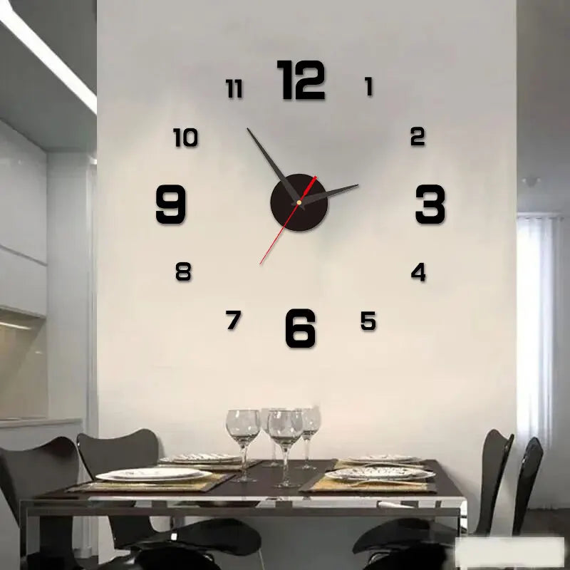 3D Rahmenlose DIY Wanduhr – Leise Moderne Sticker Uhr Kaufschwan®