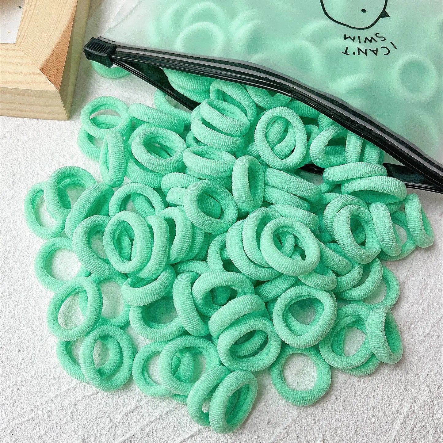 20/50 Stück Elastische Haargummis für Kinder | Bunte Süße Scrunchies & Haargummis für Mädchen & Babys | Weiche Haar-Accessoires