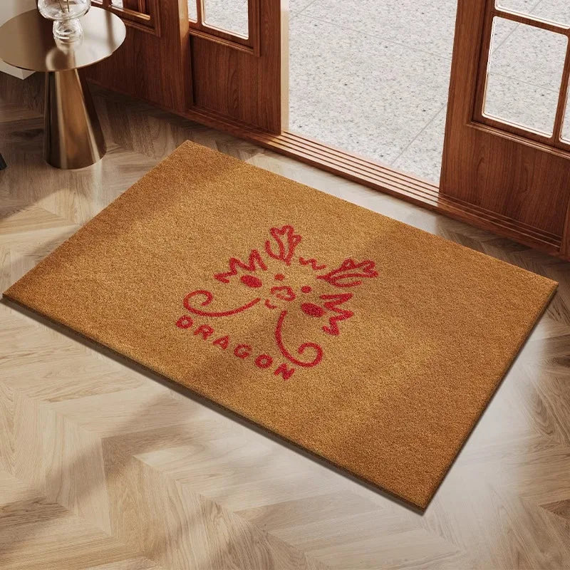 Eingangsmatte aus Seidenringen – Hochwertige, Schmutzabweisende Türmatte für Schiebetüren, Nicht Waschbar Kaufschwan® Motiv 5 50x80cm19.7x31.5in