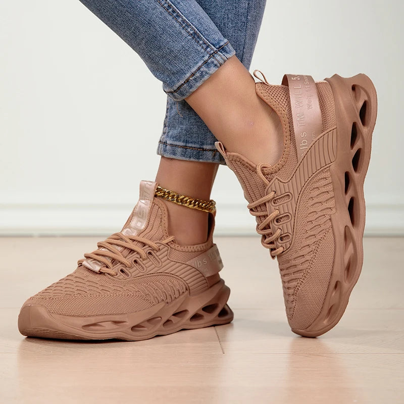 Damen Sportschuhe – Modische Plateau-Sneaker | Frühling & Winter Laufschuhe für Frauen | Auch in Übergrößen bis 43 Kaufschwan®
