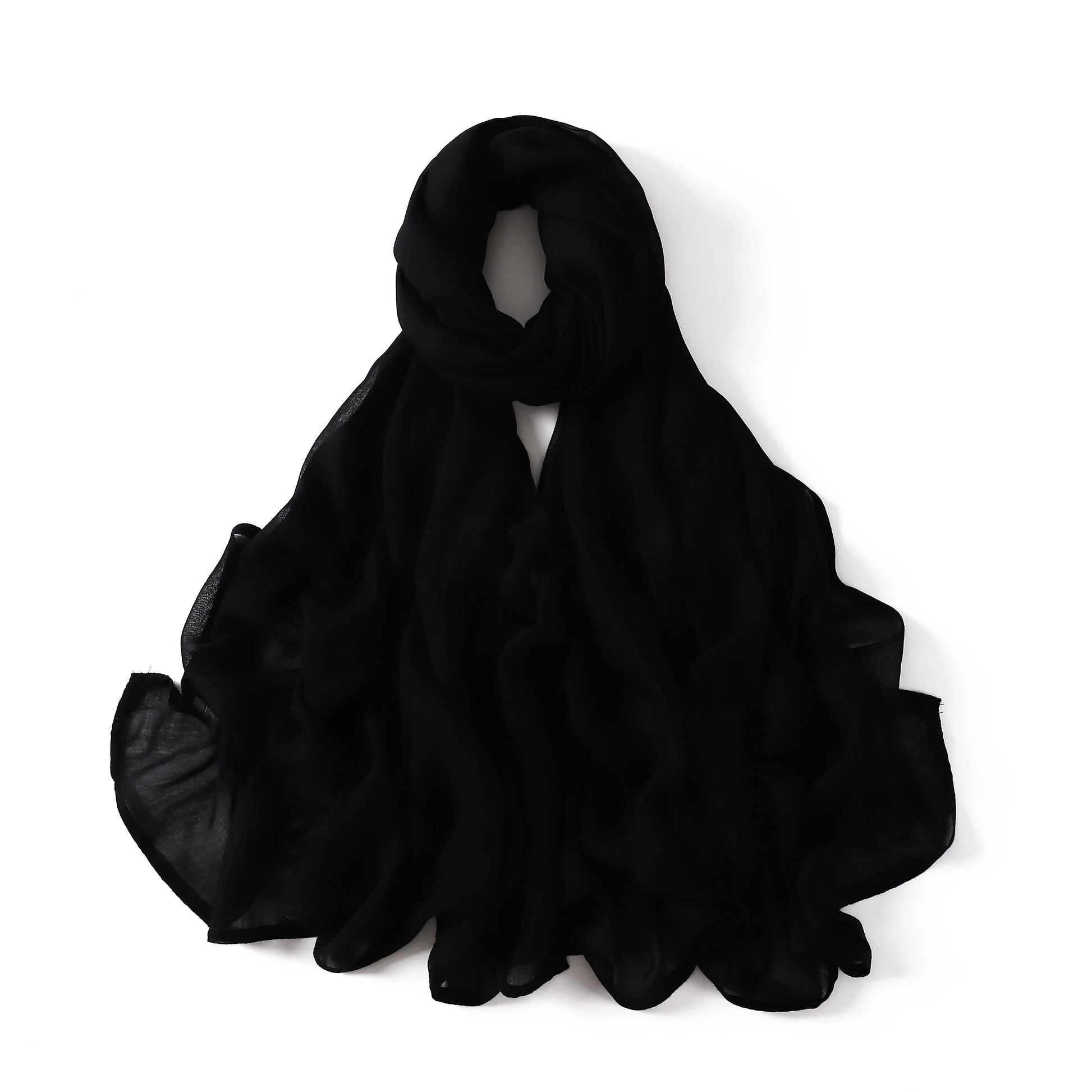 Damen Hijab Schal aus Baumwolle, Rayon & Modal – Großformat 190×85cm | Muslimisches Kopftuch, Eleganter Turban & Umschlagtuch Kaufschwan®