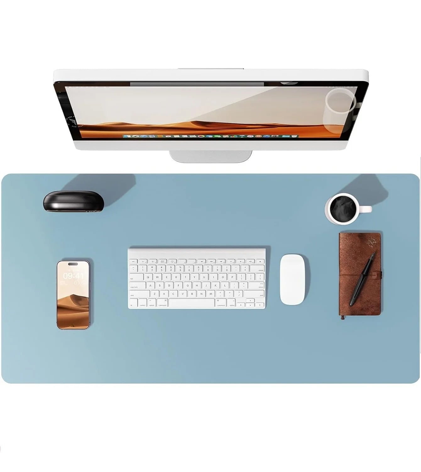 Große PU Leder Schreibtischunterlage – Rutschfeste Office Tischmatte und Laptop Schutzauflage Kaufschwan®