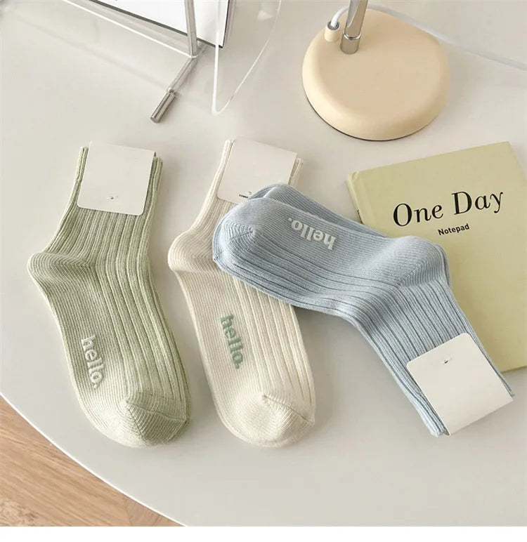 Süße Damensocken | Mode Frühling/Sommer | Weich, Atmungsaktiv, Schweißabsorbierend Bunte Socken Kaufschwan®