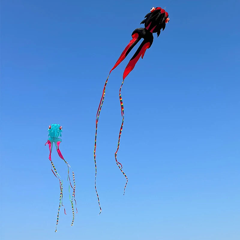 10M 3D-Goldfischdrachen – Großer Aufblasbarer Weicher Nylondrachen mit 3 Lufteinlässen für Strand und Freizeit Kaufschwan®
