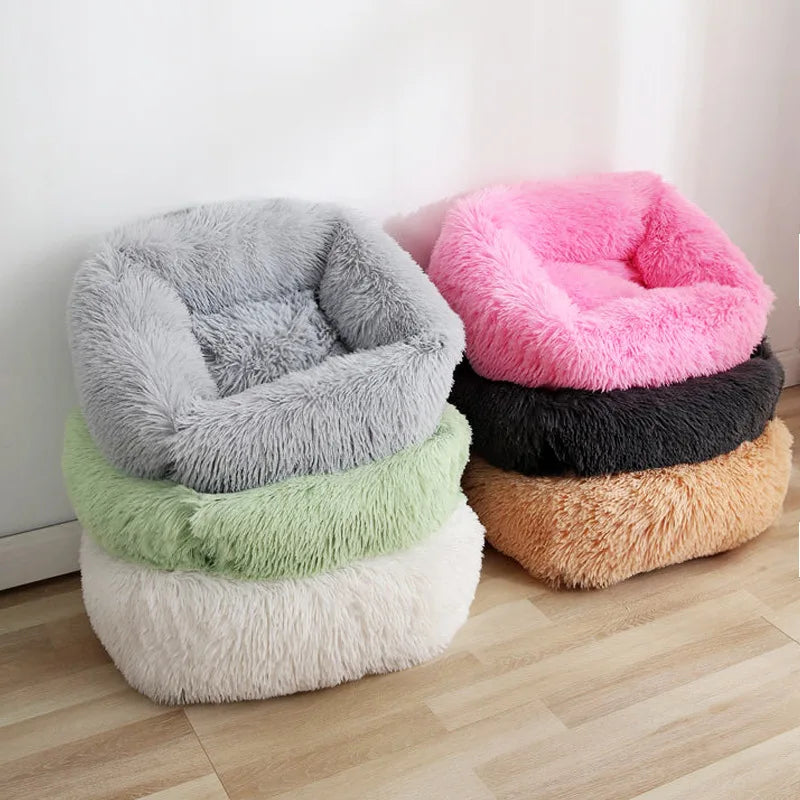 Plüsch Haustierbett Sofa – Flauschiges Kissenkorb Bett für Hunde & Katzen Kaufschwan®