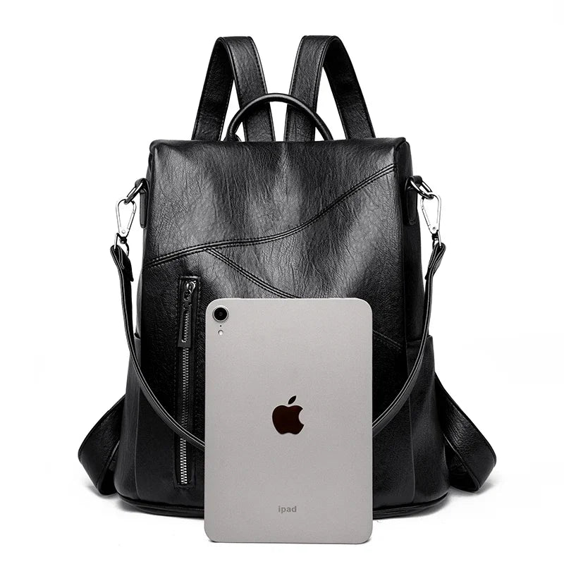 Leder Rucksack | Damen Vintage Schultertasche | Hochkapazitiver Reise- & Schulrucksack Kaufschwan®