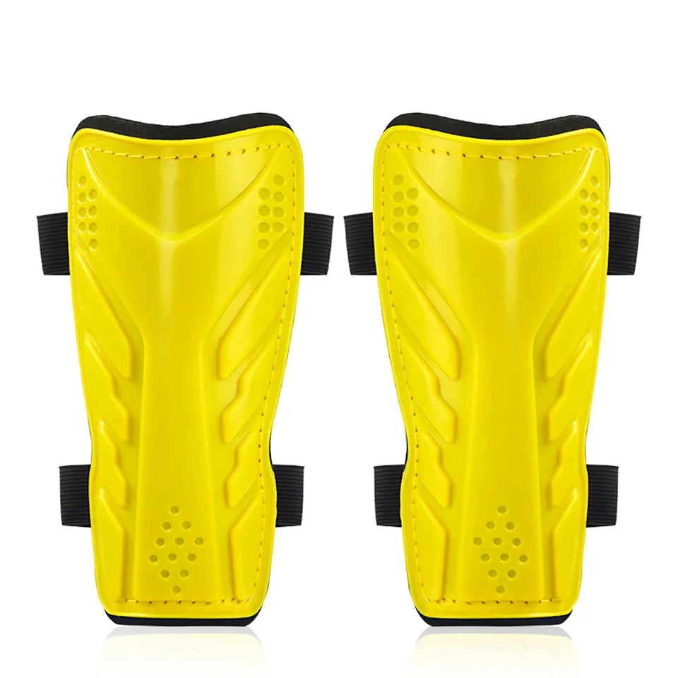 Loogdeel 1 Paar Fußball Schienbeinschützer – Schutzschoner für Damen & Herren | Stoßdämpfende Schienbeinschoner für Fußballtraining & Spiel Kaufschwan® Gelb L