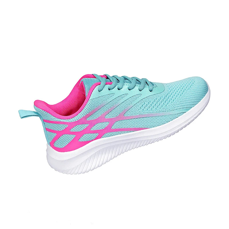 Frühling Damen Laufschuhe – Flying Woven Sneaker | Leichte, Atmungsaktive & Bequeme Sportschuhe für Alltag & Freizeit Kaufschwan®
