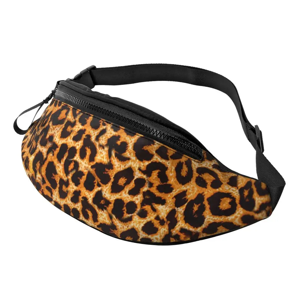 Leopardenmuster Gürteltasche – Unisex Hüfttasche | Cheetah Print Crossbody Bag für Laufen, Reisen & Handy