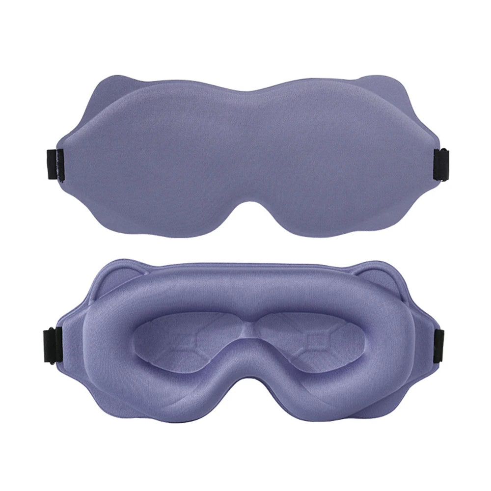 Schlafmaske Augenklappe | Leichte Reise-Augenmaske | Tragbare 3D Schlafmaske für Nacht & Entspannung Kaufschwan® 1 Stück-Lila