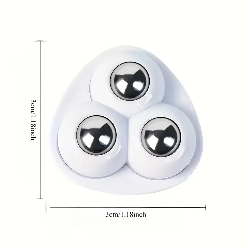 6-teiliges Selbstklebendes Mini-Rollen-Set – Um 360° Drehbare Rollen mit Edelstahl-Lagern für Küche und Heimwerkerprojekte Kaufschwan®