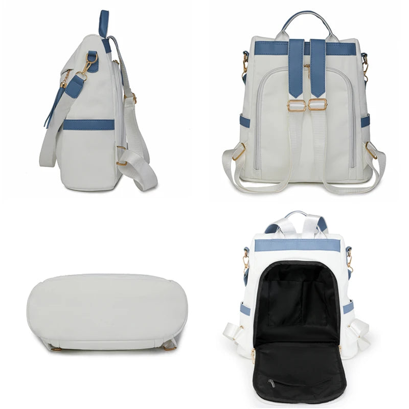 Damen Rucksack Mode | Wasserdicht Weiches Leder Schul- & Reiserucksack Kaufschwan®