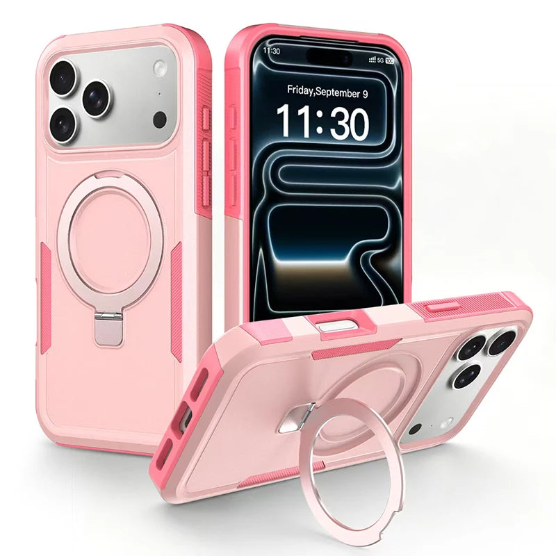 Einfarbige Magnethülle für iPhone 18 Pro & iPhone 18 Pro Max – Kabelloses Laden, Verdeckter Halter & Kameraschutz Kaufschwan®