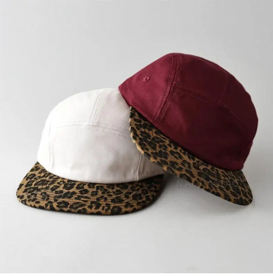 Neue Retro Leopard Print Farbige Baseballkappe | Herren & Damen Modischer Freizeit-Sonnenhut | Cool & Trendy Spice Girl Stil Kaufschwan®