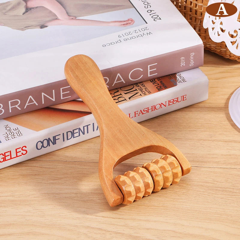 Holzroller-Massager | Universal-Handmassagegerät für Nacken, Schulter, Bein & Fuß Kaufschwan® Typ 1