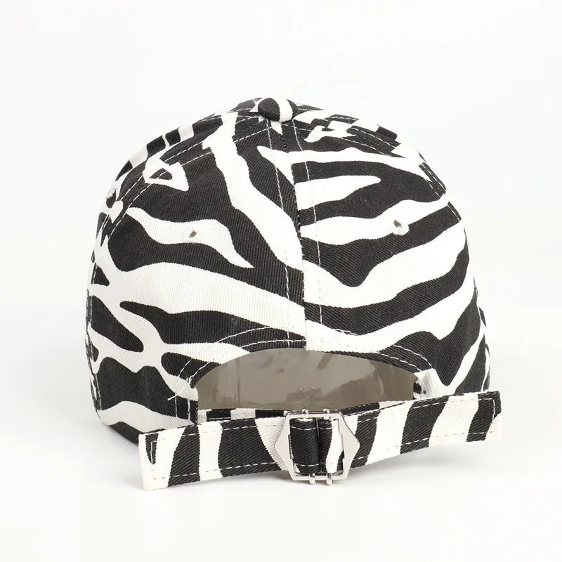 Leopard Print Baumwoll Baseballkappe | Herren & Damen Snapback Hip Hop Hat | Frühling & Sommer Baseballcap | Verstellbare Peaked Cap