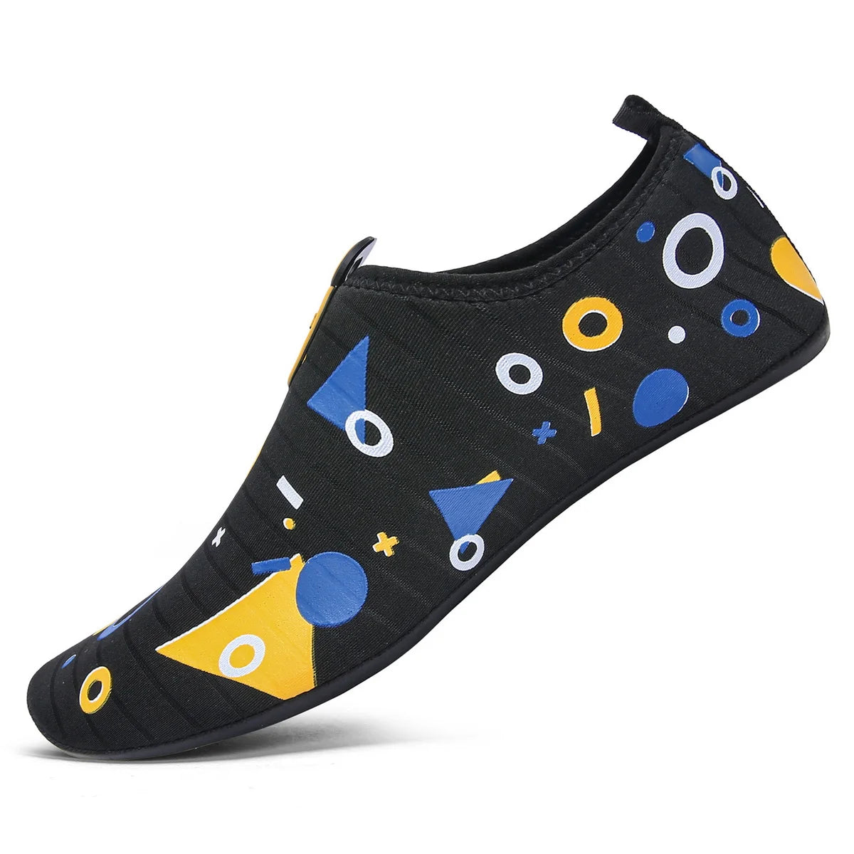 Damen Wasserschuhe Schnell Trocknend – Bequeme Strand & Yoga Schuhe, Atmungsaktive Badeschuhe Kaufschwan® Schwarz Gelb 36