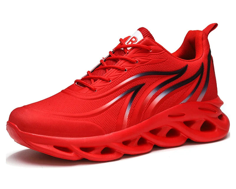 Herren Flammen-Print Sneaker – Flying Weave Sportschuhe | Bequeme Laufschuhe & Outdoor Trainingsschuhe Kaufschwan®