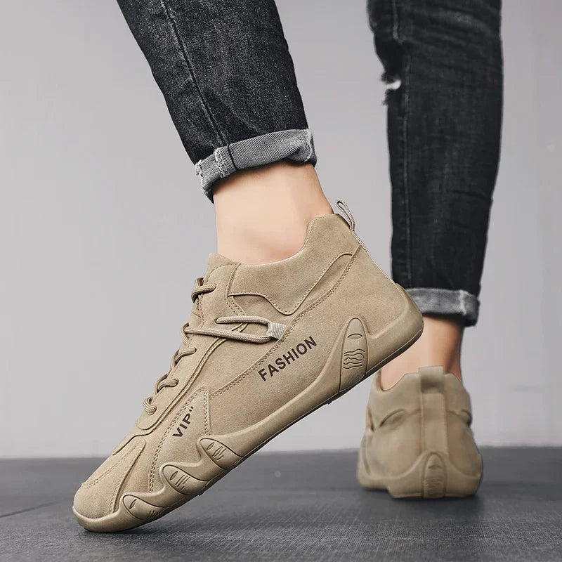Herren Stiefeletten – Frühling Casual Sneaker & Schnür-Loafer | Rutschfeste Khaki Kurzstiefel für Arbeit & Freizeit Kaufschwan®