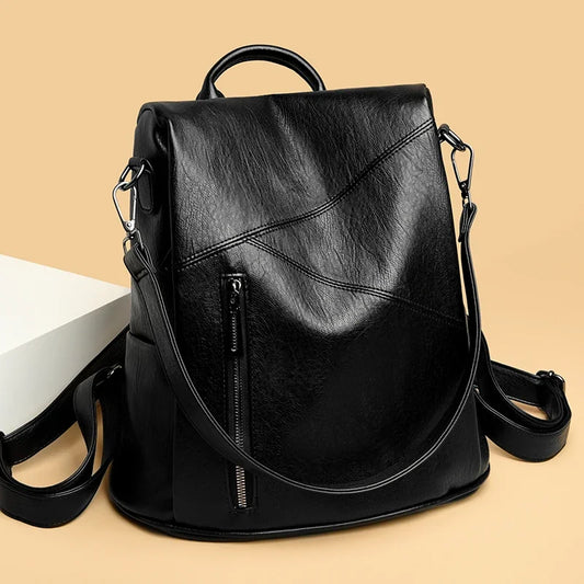 Leder Rucksack | Damen Vintage Schultertasche | Hochkapazitiver Reise- & Schulrucksack Kaufschwan®
