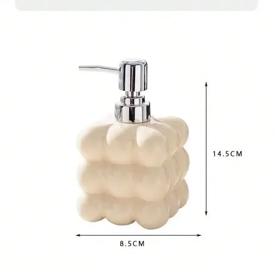 Kreative Keramik-Lotionflasche mit Druckpumpe – Badezimmerspender für Shampoo, Duschgel & Handdesinfektionsmittel Kaufschwan®