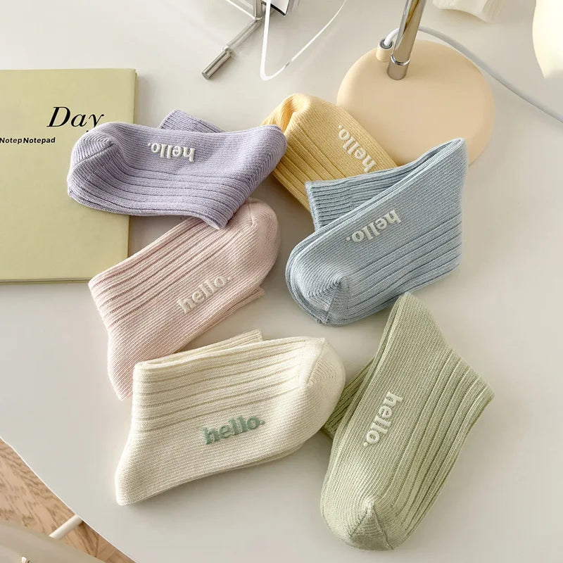 Süße Damensocken | Mode Frühling/Sommer | Weich, Atmungsaktiv, Schweißabsorbierend Bunte Socken Kaufschwan®