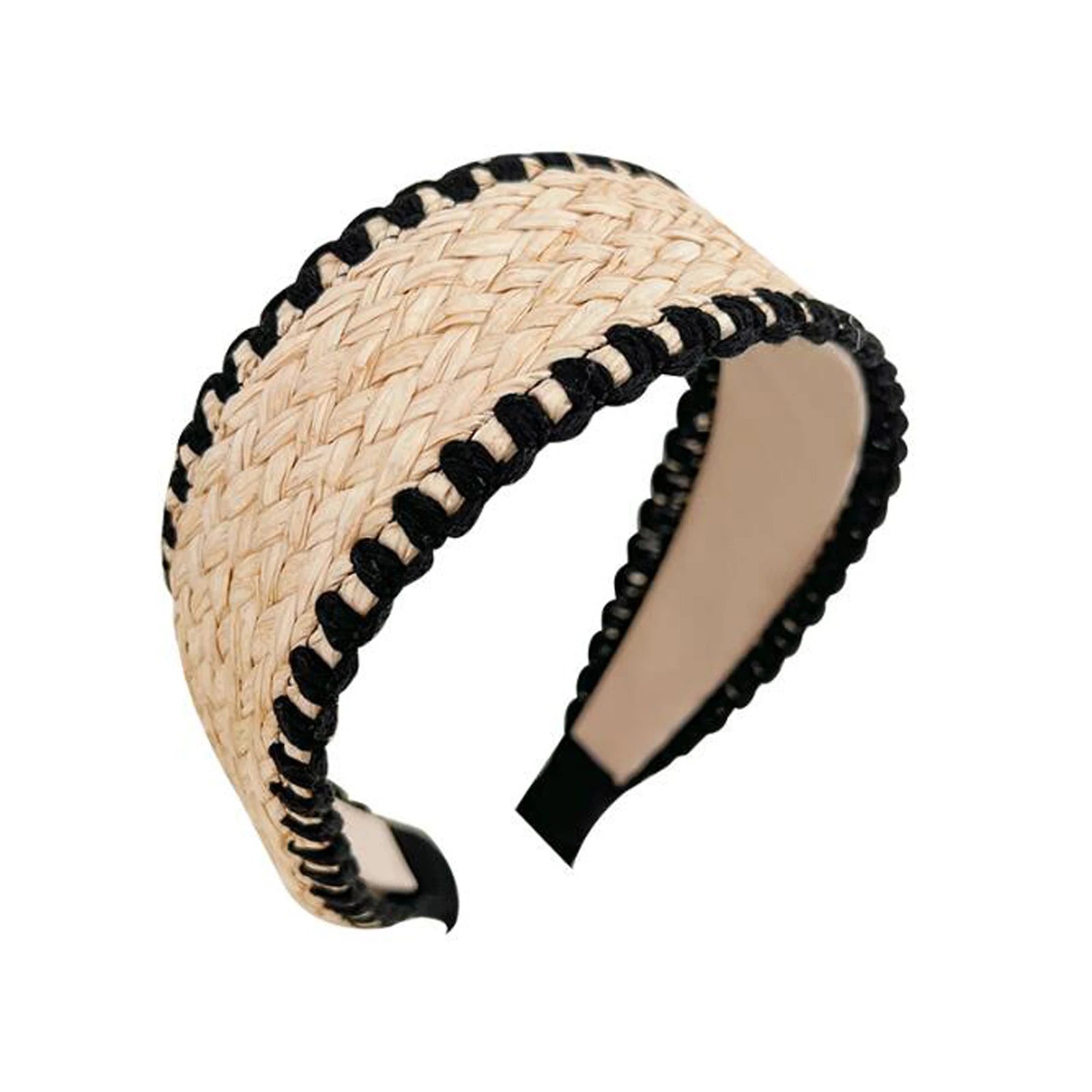 Strohgeflochtener Haarreif – Modischer Sommer-Turban-Haarreifen für Damen | Leichtes Haaraccessoire für Erwachsene Kaufschwan®