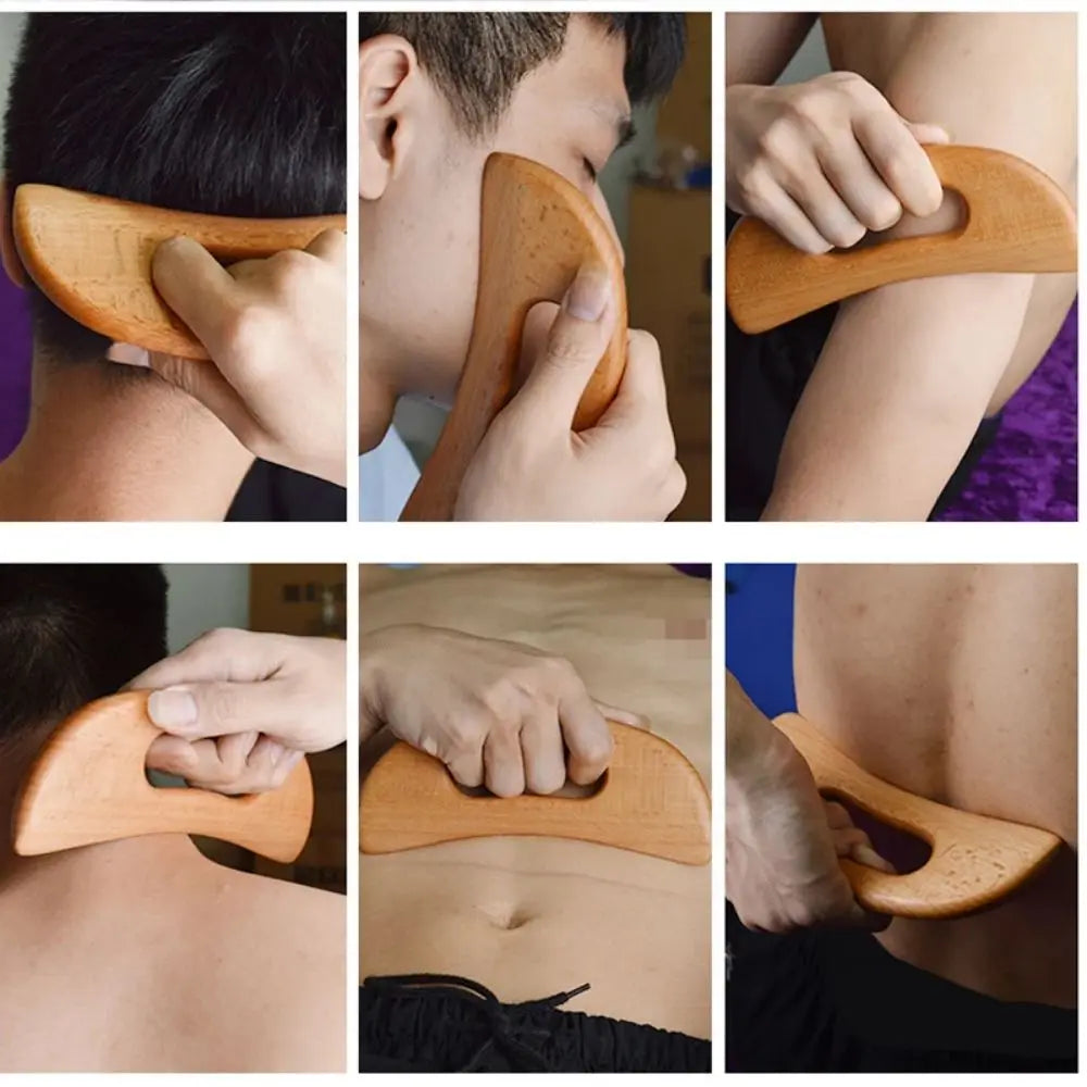 Holz Massage Werkzeug | Schabebrett für Schlankheits- & Körpermassage-Therapie | Gua Sha Schaber Kaufschwan®