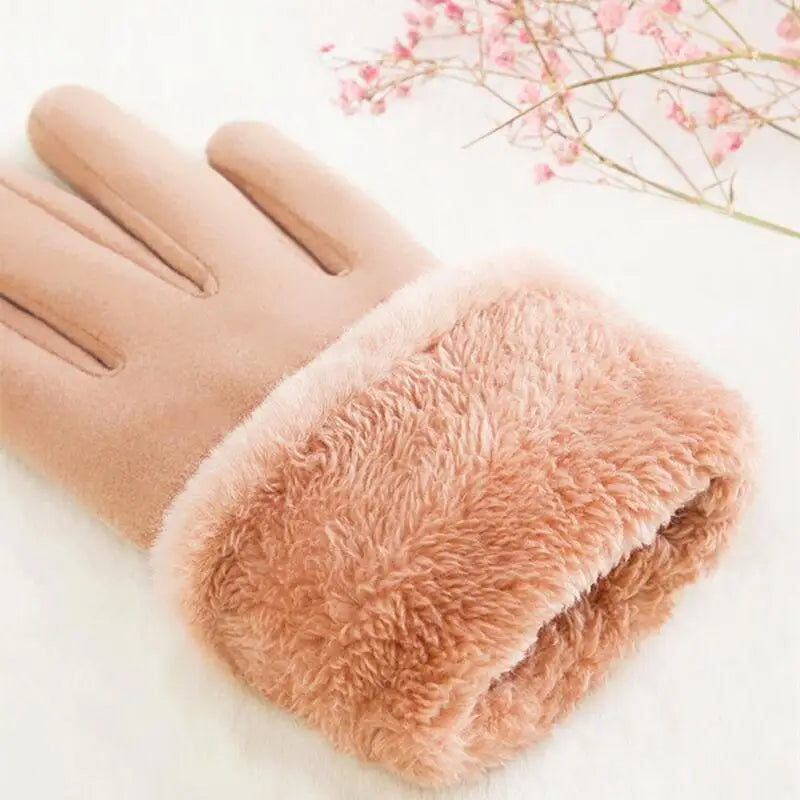 Damen Winterhandschuhe – Warme Touchscreen Thermo-Handschuhe mit Fleece-Futter | Winddichte Weiche Handschuhe für Outdoor & Wandern Kaufschwan®