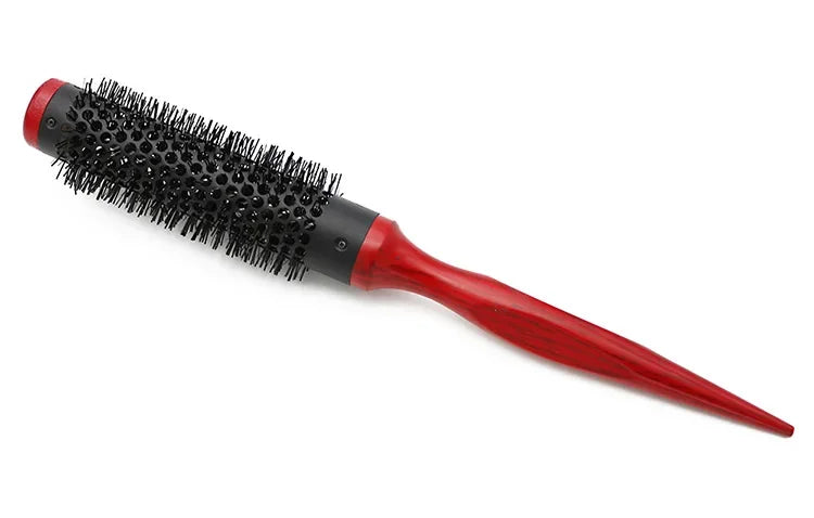 Professionelle Antistatische Rundbürste – Wildschweinborsten Föhn- & Lockenbürste | Styling-Tool für Lockiges Haar & Salon