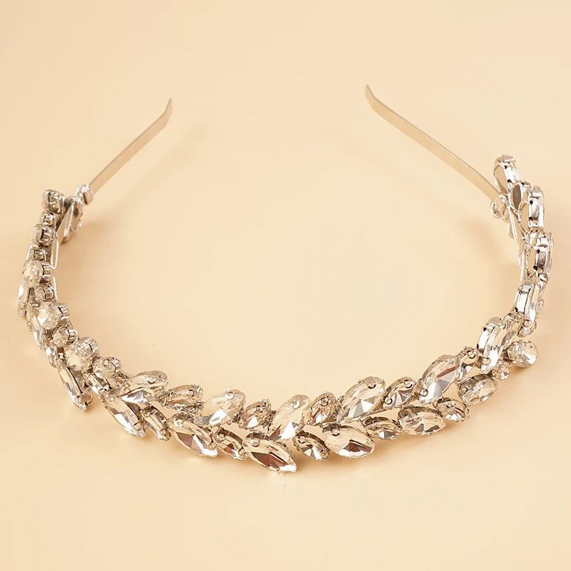 Kristall-Braut-Haarreif - Funkelndes Strass-Haaraccessoire für Damen & Mädchen Kaufschwan® Silber