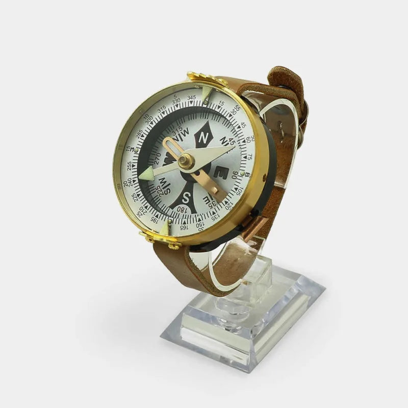 Leuchtender Kompass – Tragbares Vintage Metall Survival Tool für Camping, Wandern & Outdoor Navigation | Russisches Luopan Design Kaufschwan®