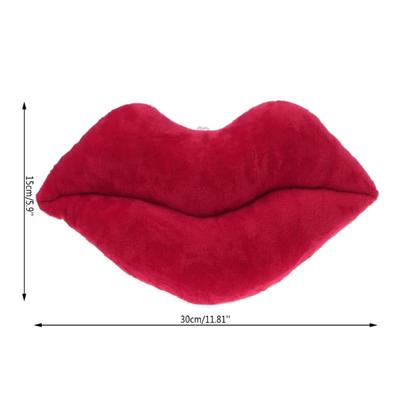 Großes Rotes Lippen Plüschkissen | Weiches Kuscheltier für Sofa, Auto, Schlafzimmer & Valentinstagsgeschenk Kaufschwan®