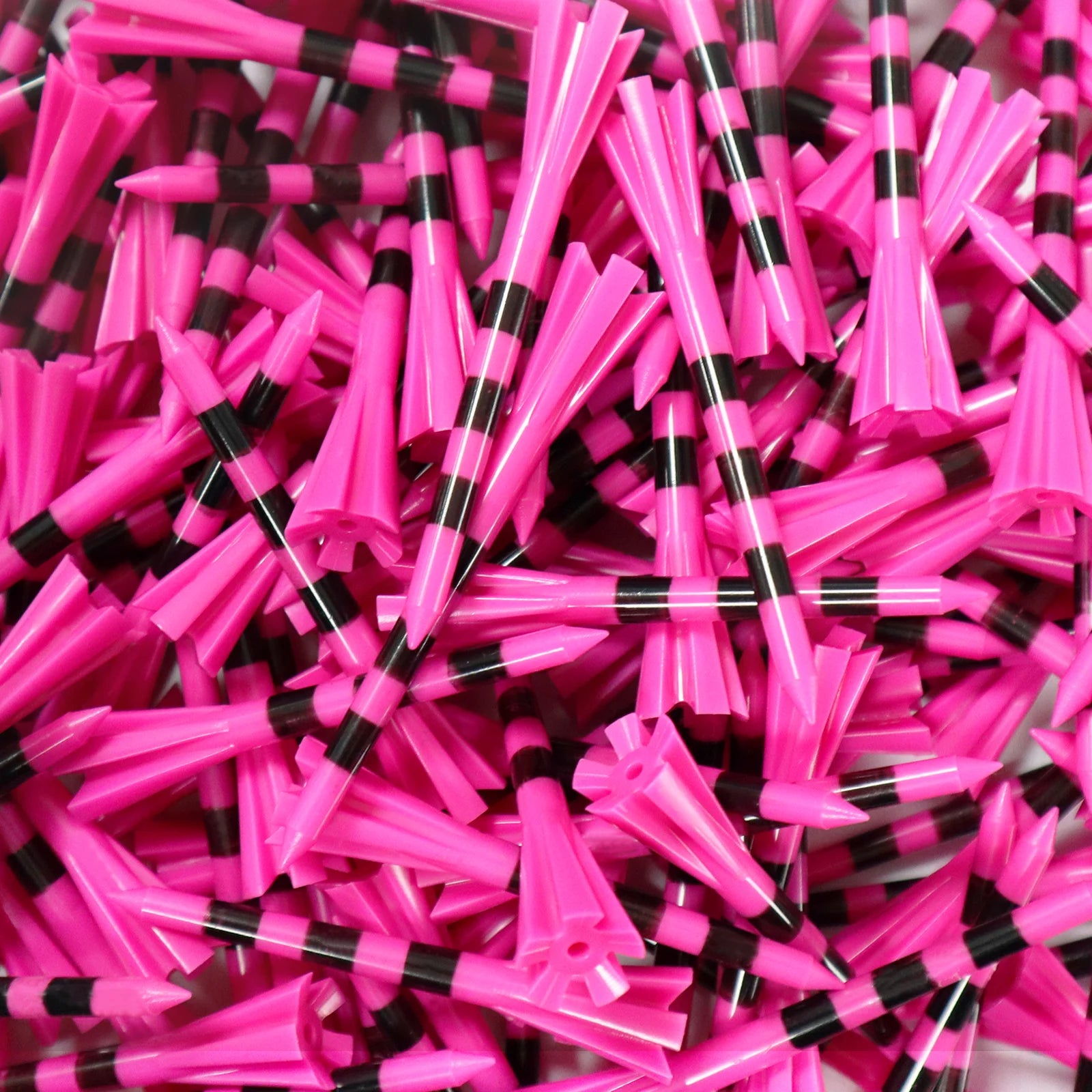 Golf Tees – 50 Stück Unzerbrechliche Kunststoff-Tees mit 5-Zacken-Kopf & Höhenmarkierungen | Reibungsarme Ballhalter, 70mm & 83mm Kaufschwan®