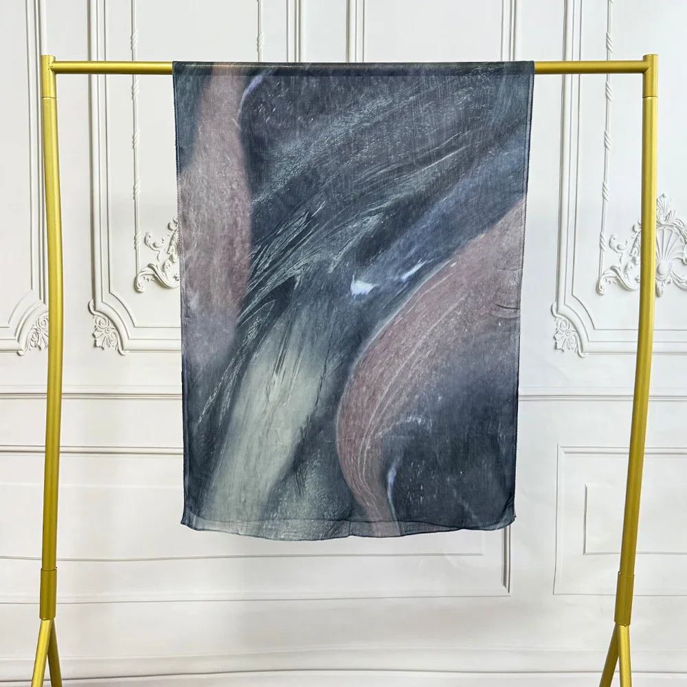 Premium Modal Baumwoll Hijab – Schal mit Marmor Muster | Muslimisches Kopftuch, Turban & Ramadan Schal für Damen Kaufschwan®