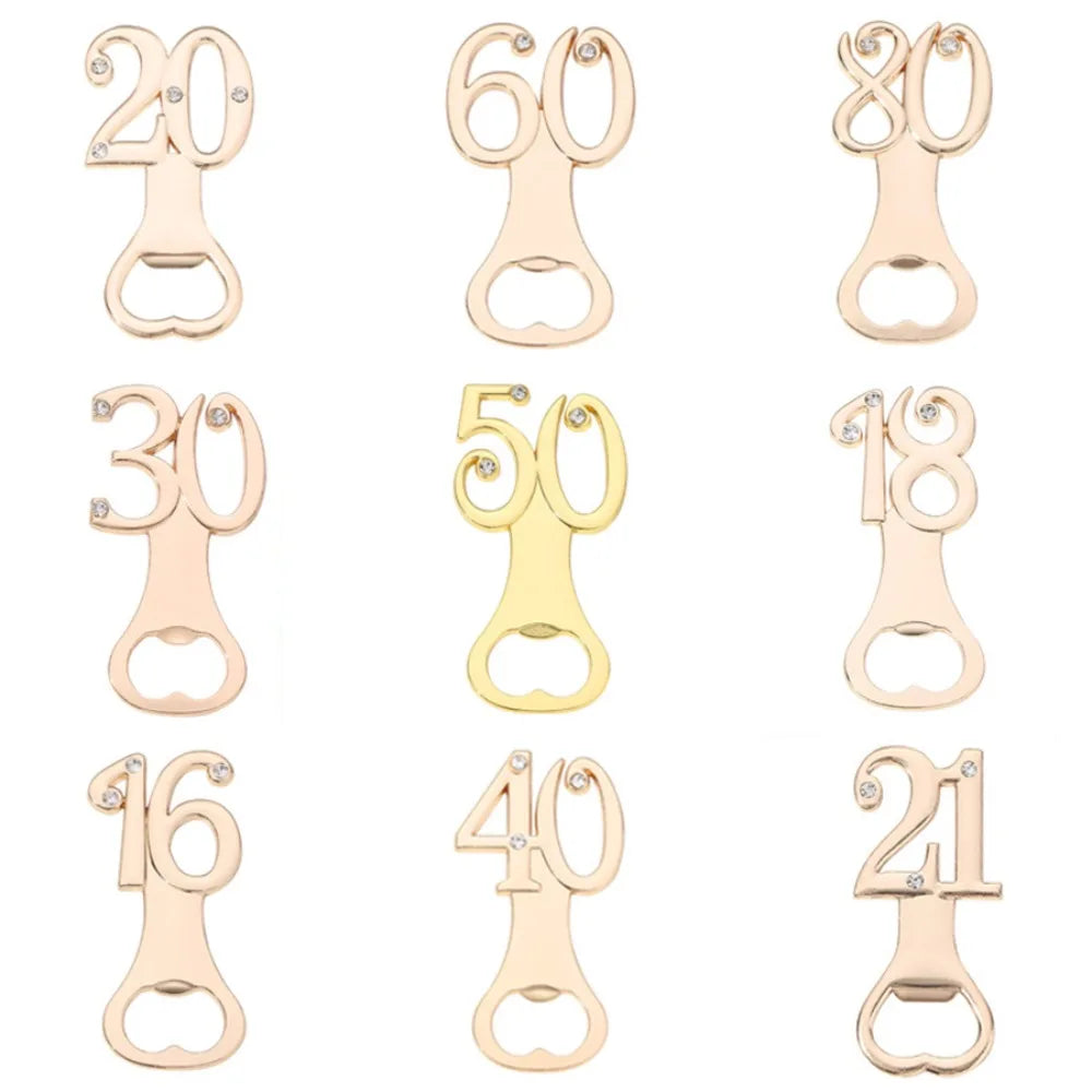 Zahlen Flaschenöffner – Kreatives Party Geschenk für Geburtstag & Jubiläum Kaufschwan®
