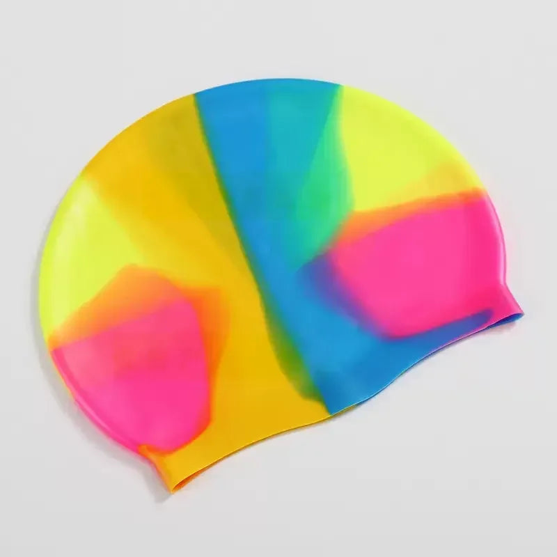 Silikon Schwimmkappe – Wasserdicht & Elastisch | Badehaube für Lange Haare | Unisex Schutzkappe für Schwimmbad & Training