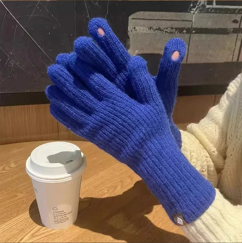 Damen Fashion Touchscreen Strickhandschuhe – Warme Flauschige Winterhandschuhe | Alltag, Arbeit & Outdoor Kaufschwan®