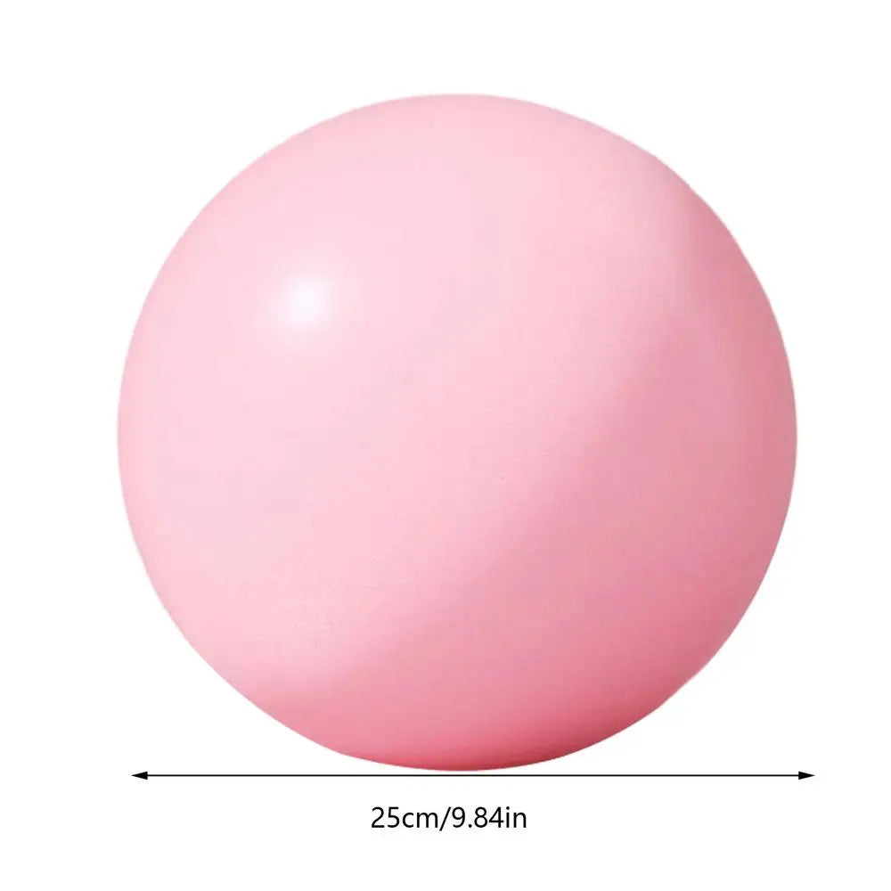 25 cm Mini Anti-Burst Yogaball für Pilates, Fitness, Heimtraining, Gleichgewichts- und Körperformungsübungen Kaufschwan® Rosa