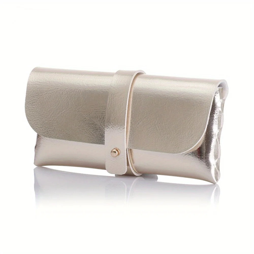 Faltbares Magnetisches PU Leder Brillenetui – Tragbare Brillentasche für Damen und Herren Kaufschwan® Gold