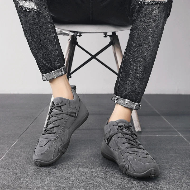 Herren Stiefeletten – Frühling Casual Sneaker & Schnür-Loafer | Rutschfeste Khaki Kurzstiefel für Arbeit & Freizeit Kaufschwan®