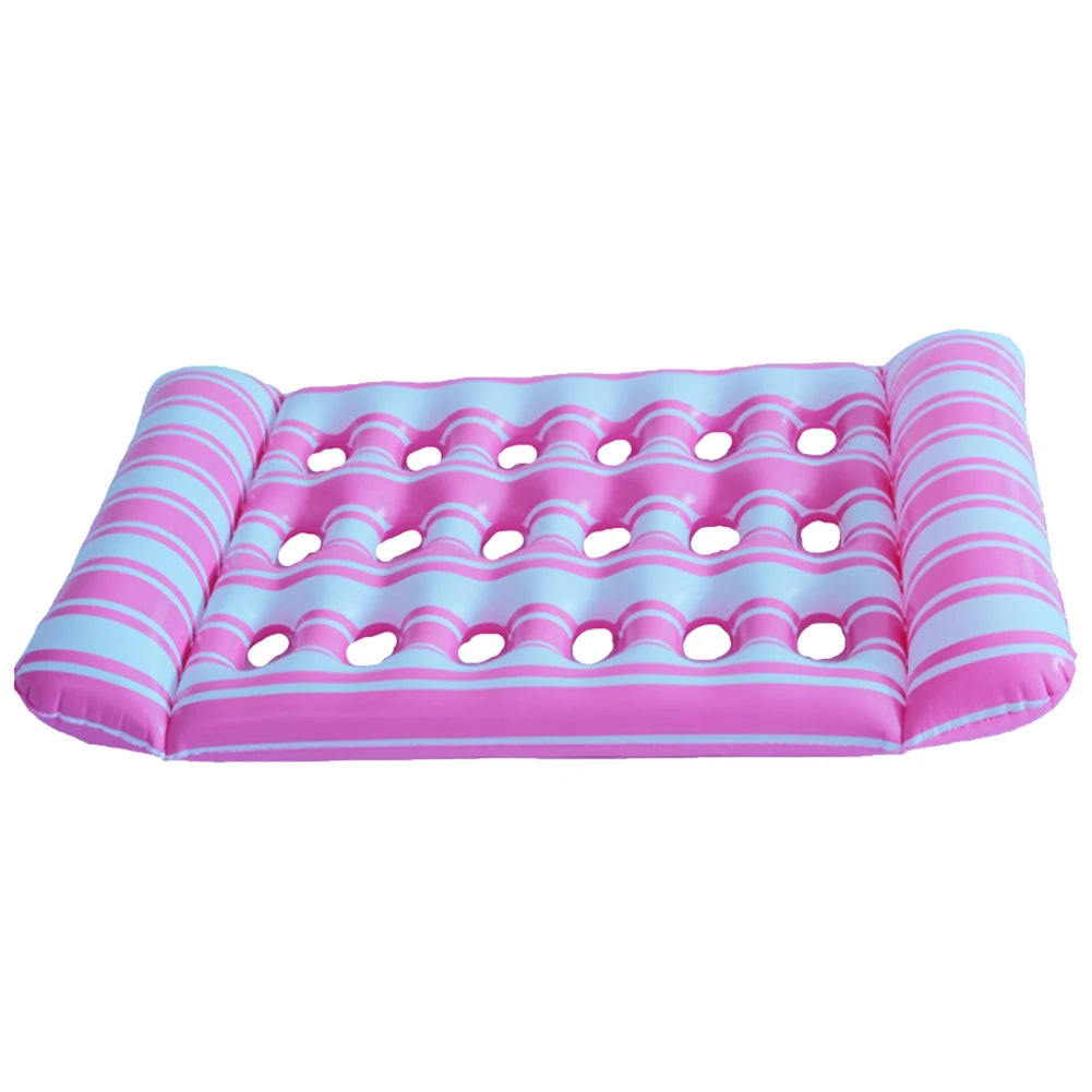 Aufblasbarer Hängematten-Liegestuhl – Wasserbett & Pool-Luftmatratze, Tragbarer Schwimmsessel Kaufschwan® Rosa