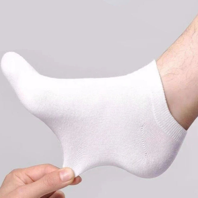 5 Paare Herren Schwarze Bootssocken | Einfarbig Atmungsaktiv Bequem Hochwertige Knöchelsocken Kaufschwan®