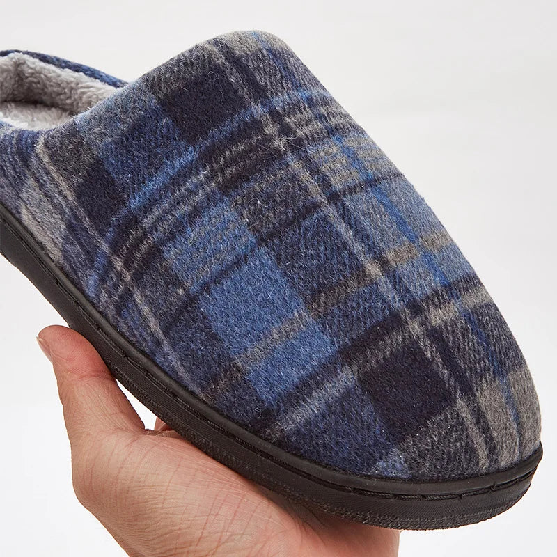 Herren Plüsch Hausschuhe | Bequeme Memory Foam Schuhe | Winter Warm & Weich Schlafzimmer Hausschuhe Kaufschwan®