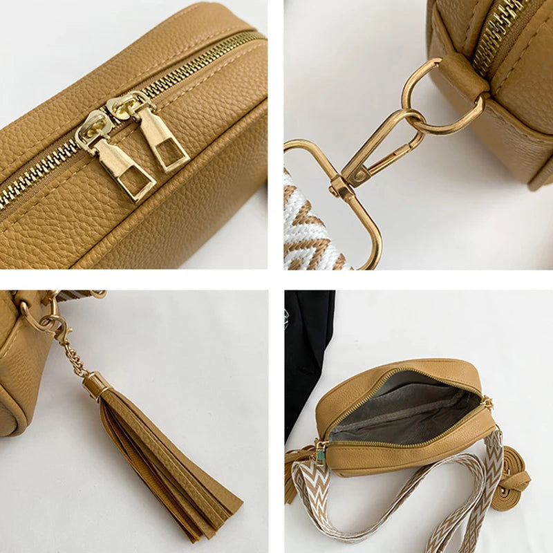 Minimalistische Schultertasche – Damen Umhängetasche mit Großer Kapazität | Einfarbige Kleine Quadratische Crossbody Tasche