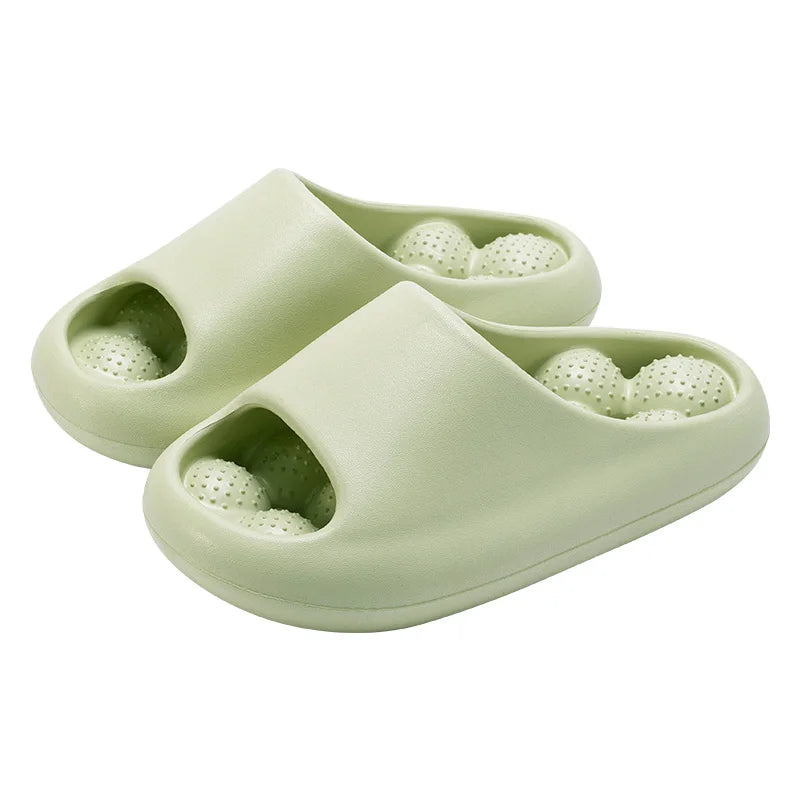 Ergonomische EVA Unisex Badezimmer-Hausschuhe | Wasserdicht & Massage-Funktion | Bequeme & Atmungsaktive Slippers Kaufschwan® Grün 35-36