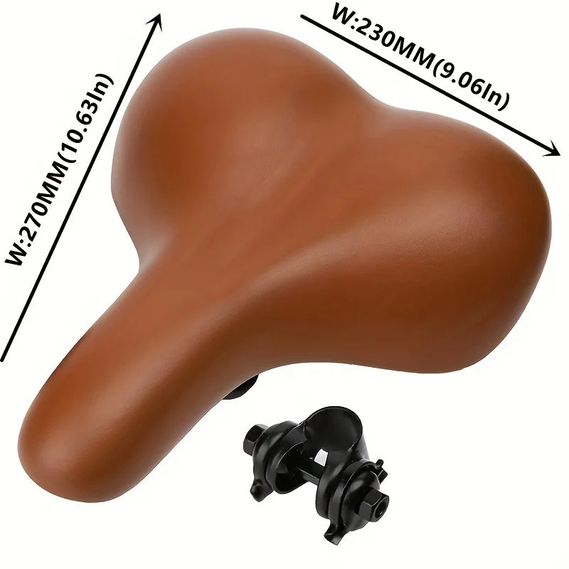 Bequemer Fahrradsattel – Breiter Komfortsitz für City- & Rennräder | Universeller Weicher Sattel für Damen & Herren Kaufschwan®