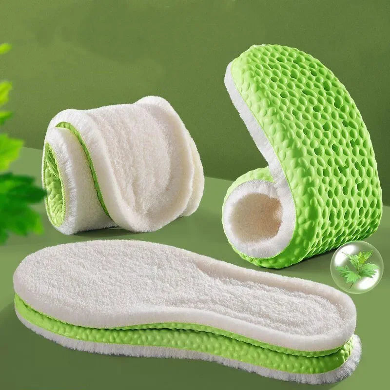 Woll Thermo Einlegesohlen für Schuhe – Stoßdämpfung, Fußgewölbe Unterstützung, Orthopädische Einlagen für Damen & Herren Kaufschwan®