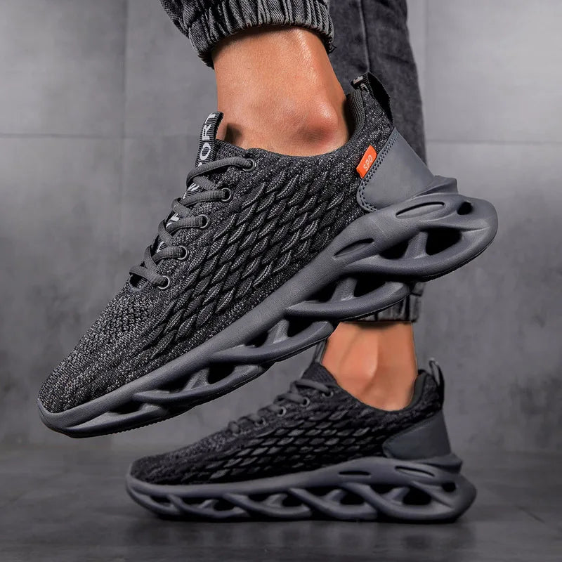 Sommer Herren Sneaker – Hochwertige Einfarbige Sportschuhe & Tennisschuhe | Atmungsaktive Schnürschuhe fürs Laufen, Training & Outdoor Kaufschwan®
