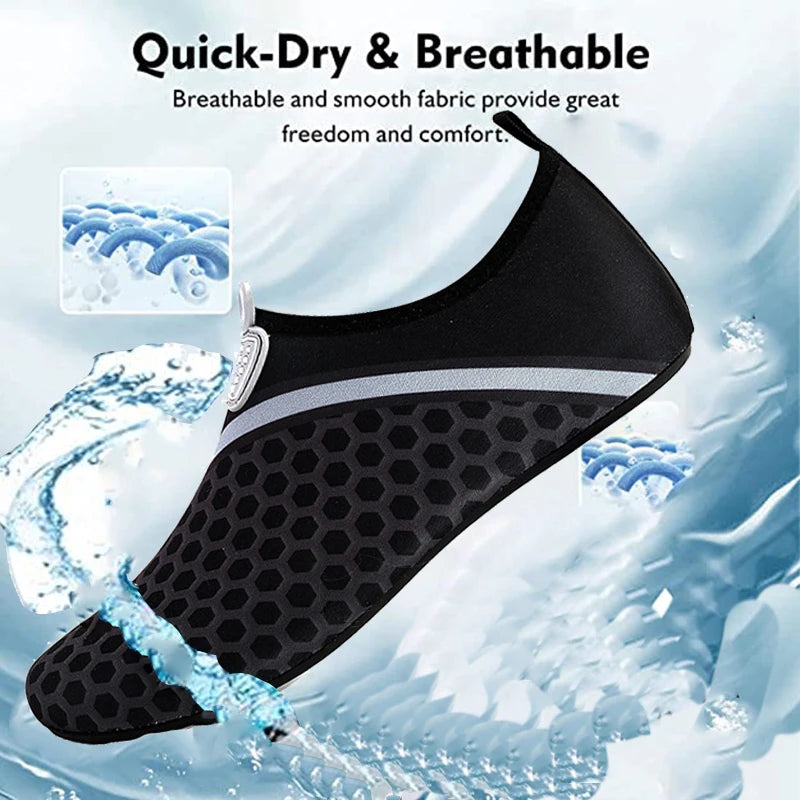 Unisex Aqua Wasserschuhe – Atmungsaktive Schwimmschuhe für Strand, Barfuß & Waten Kaufschwan®